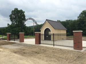 Entrance to the Rebecca Weitsman Memorial Dog Park